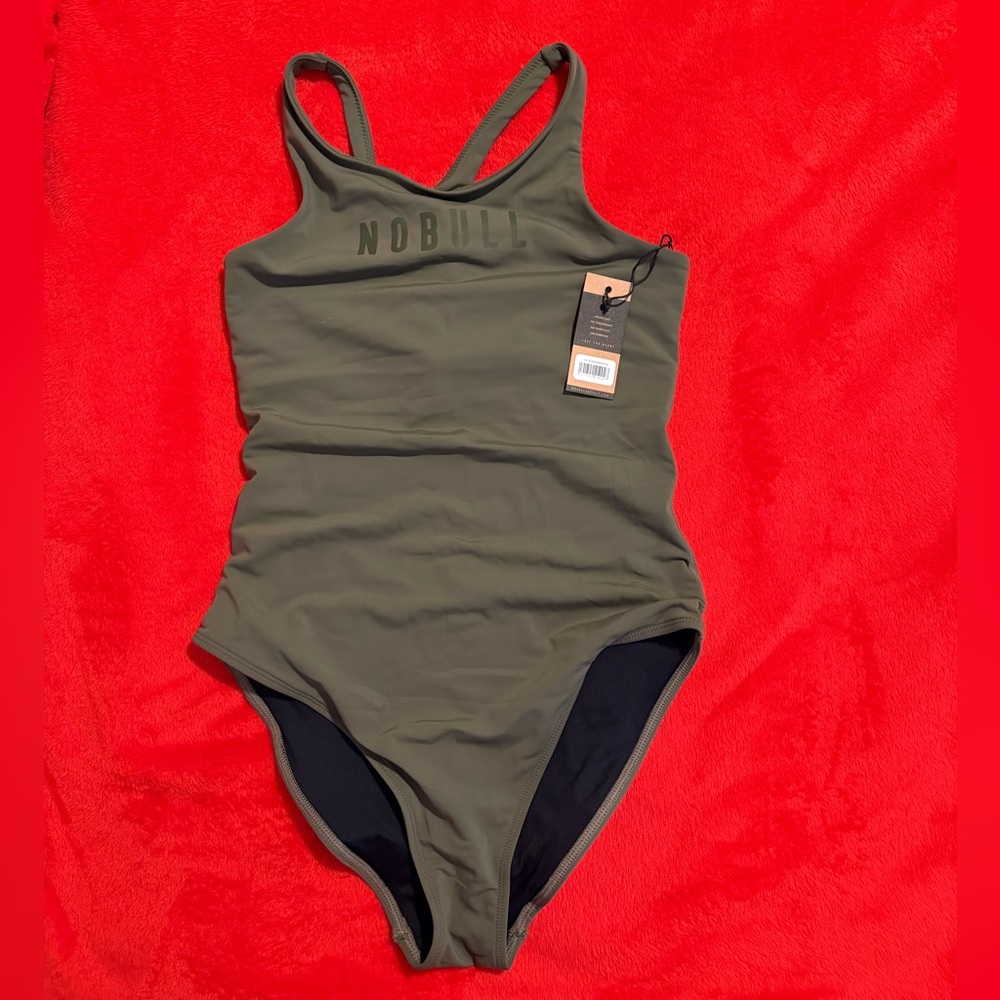 NOBULL Olive Green One Piece Swimsuit